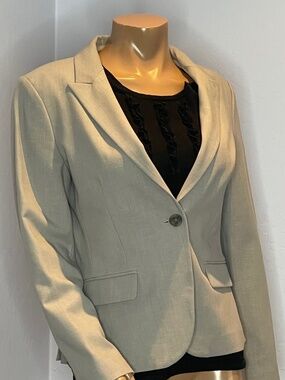 Gray Suit Jacket/ Blazer by Express